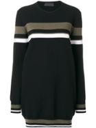 Diesel Black Gold Stripe Detail Oversized Sweater