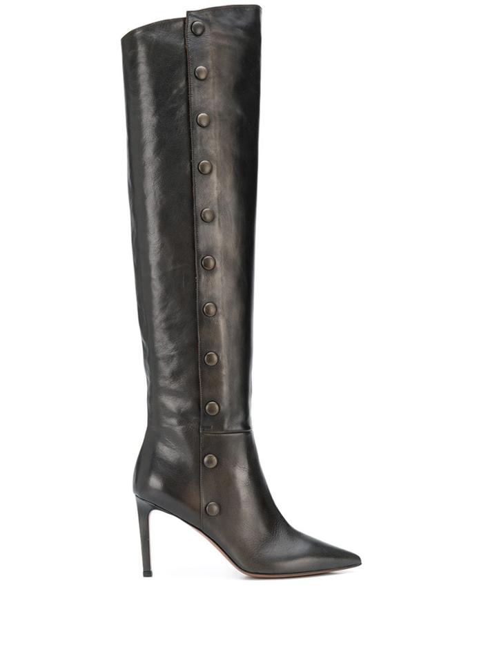 L'autre Chose Button-up Boots - Black