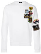Dsquared2 - Patch Sweatshirt - Men - Cotton/spandex/elastane - Xl, White, Cotton/spandex/elastane