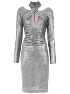 Tufi Duek Metallic Gathered Dress - Unavailable