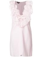 Giambattista Valli Lace Trim V-neck Dress - Pink & Purple