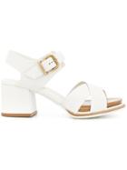 Tod's Wood Detail Sandal - White