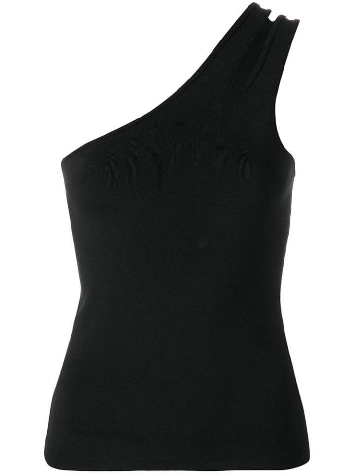 T By Alexander Wang One Shoulder Top - Black