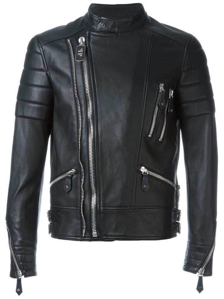 Philipp Plein Multi Zip Biker Jacket
