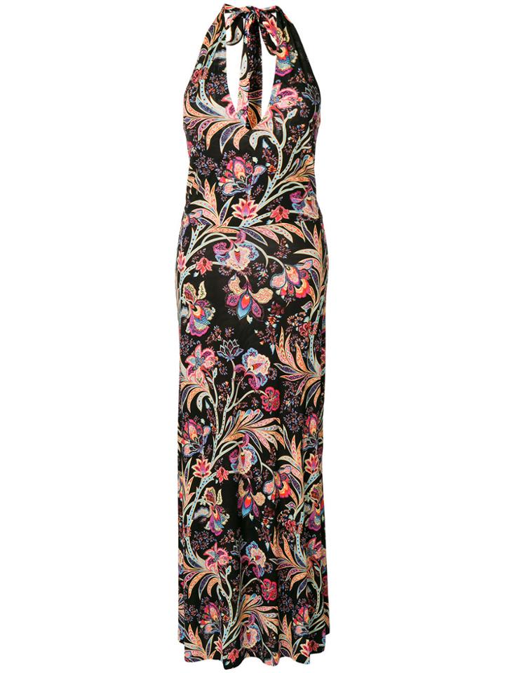 Etro Floral Halterneck Dress - Multicolour