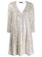 Trussardi Jeans Sequin-embellished Dress - Neutrals