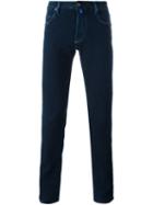 Jacob Cohen Tapered Jeans, Men's, Size: 38, Blue, Cotton/spandex/elastane