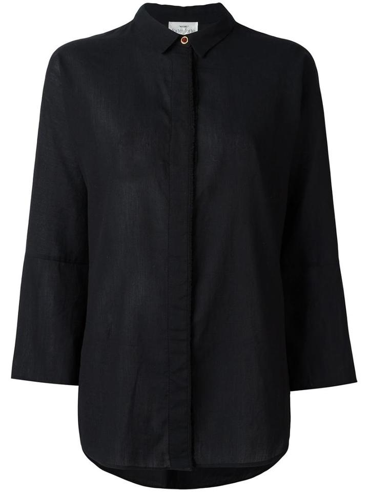 Forte Forte Oversized Shirt, Women's, Size: 3, Black, Cotton/linen/flax/virgin Wool