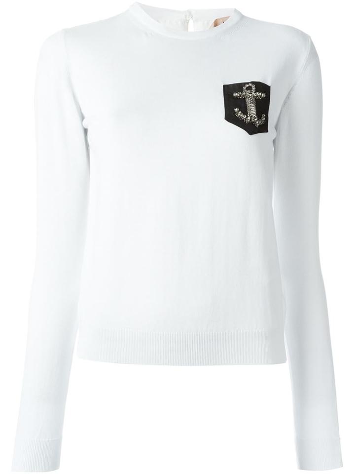 No21 Embellished Anchor Jumper