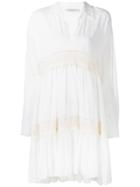 Philosophy Di Lorenzo Serafini Embroidered Shirt Dress - White