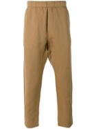 Barena Cropped Pants, Men's, Size: 50, Brown, Cotton/linen/flax