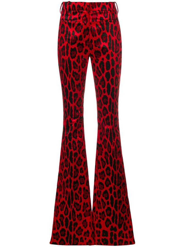 Tom Ford Cheetah Printed Trousers - Red