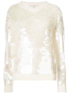Marc Jacobs Sequin Embellished Sweater - White