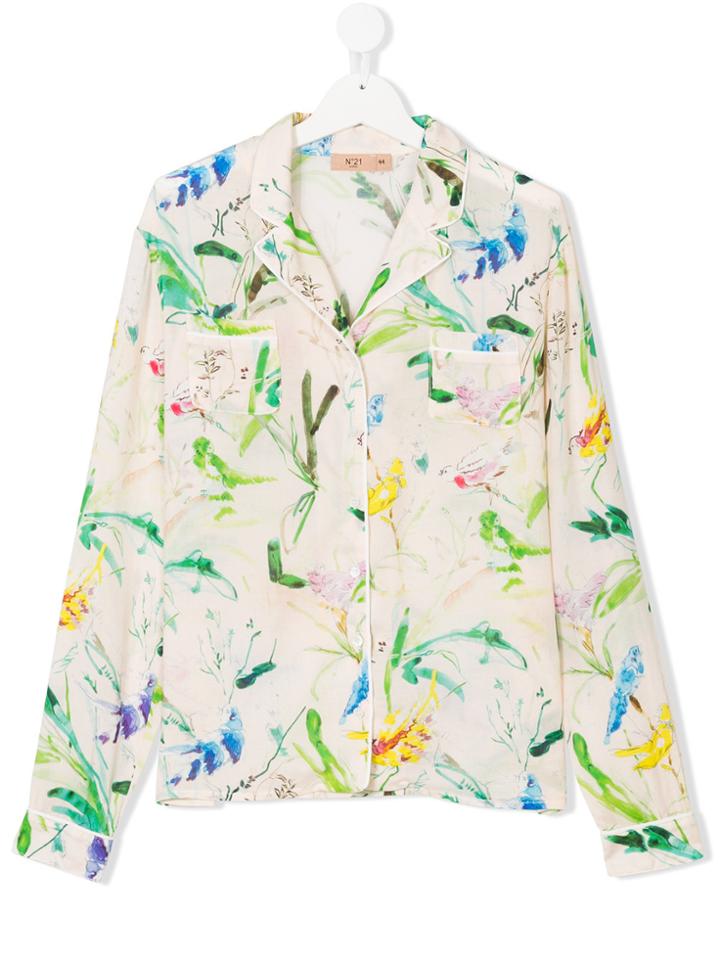 No21 Kids Teen Printed Pyjama Shirt - Multicolour