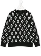 Marcelo Burlon County Of Milan Kids - Sheg Sweatshirt - Kids - Cotton/polyester - 10 Yrs, Black