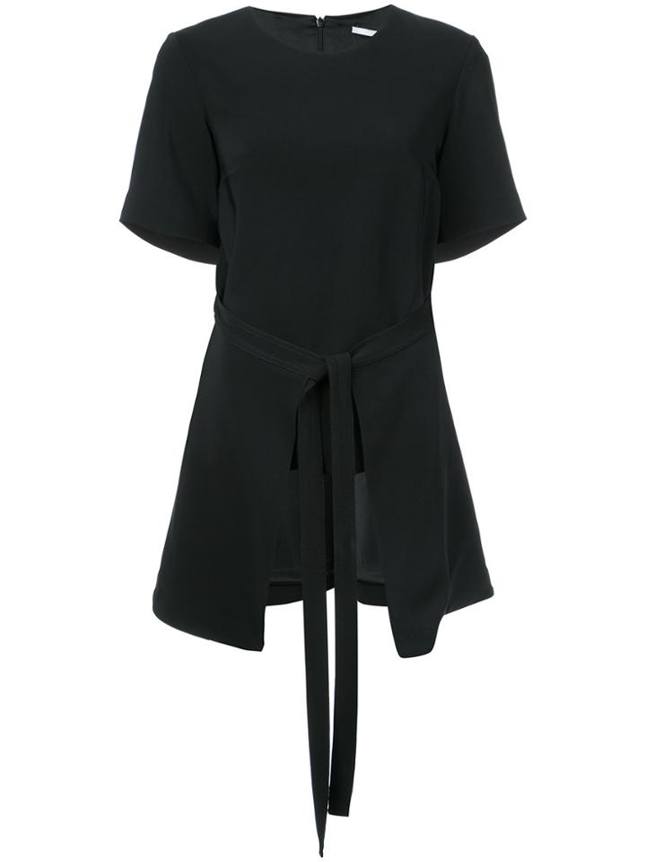 Rosetta Getty Apron Tie Top - Black