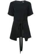 Rosetta Getty Apron Tie Top - Black