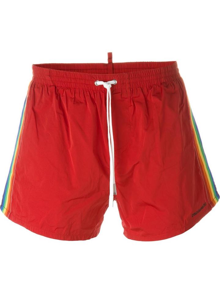 Dsquared2 Beachwear Drawstring Swim Shorts