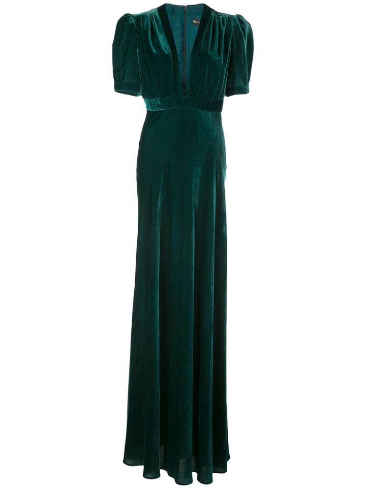 Jill Jill Stuart Deep V-neck Gown - Green