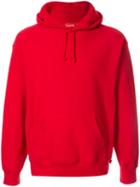 Supreme Hooded Sweatshirt - Red/white