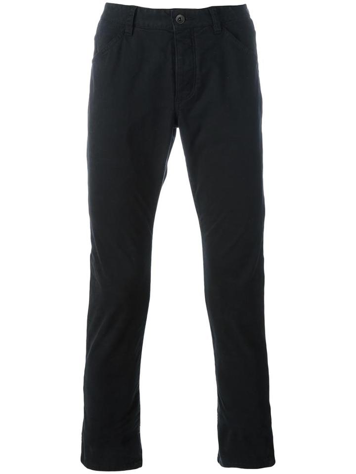 Attachment Slim Fit Trousers, Men's, Size: 2, Black, Cotton/polyester/polyurethane