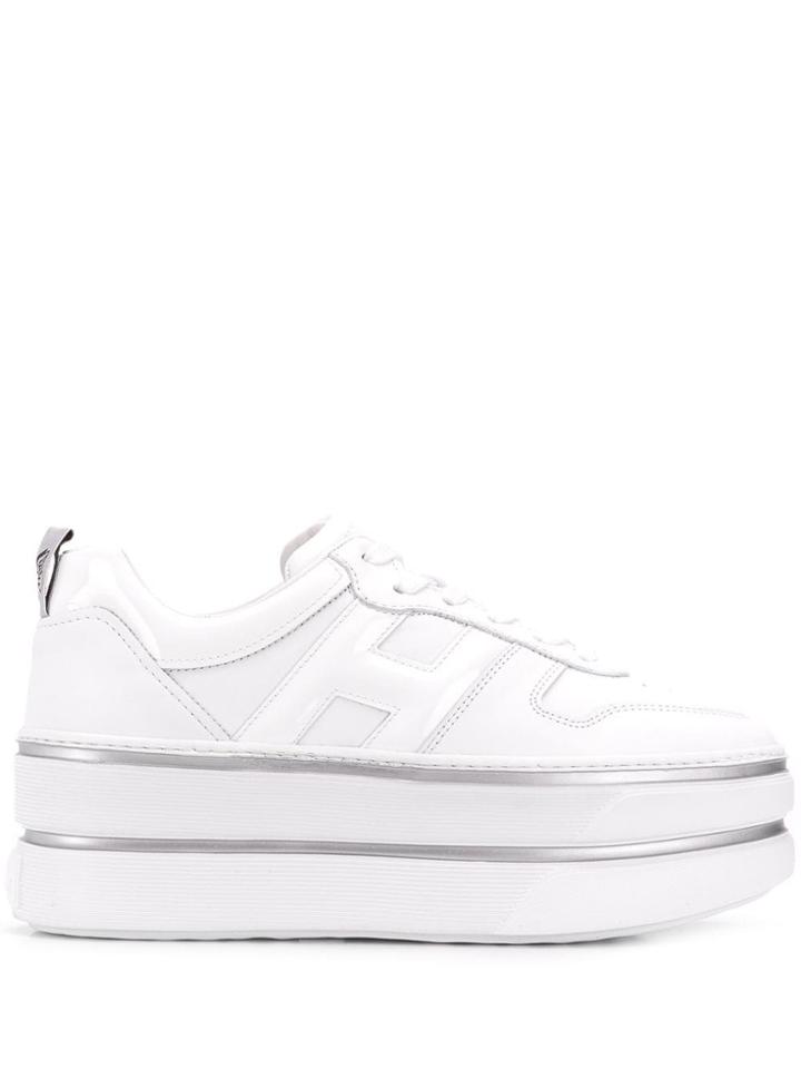 Hogan H444 Platform Sneakers - White