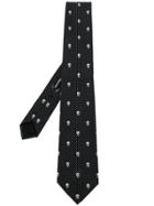 Alexander Mcqueen Skull-print Tie - Black
