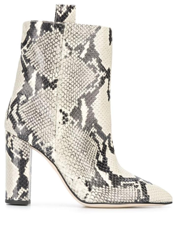 Paris Texas Animal Print Ankle Boots - Neutrals