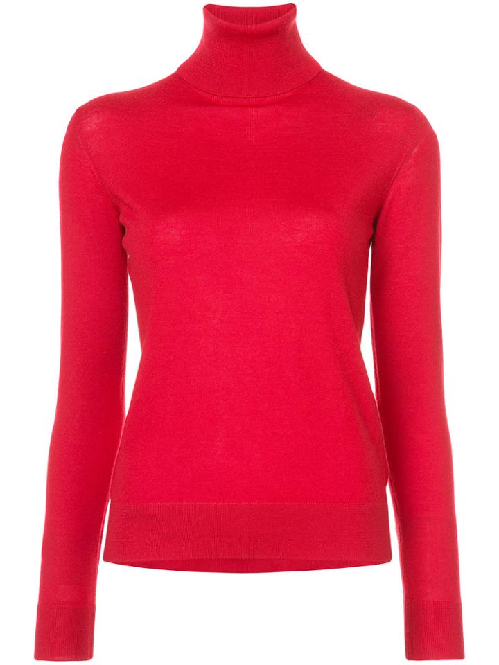 Ralph Lauren Collection Turtleneck Jumper - Red