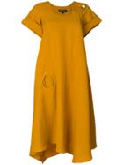 Salvatore Ferragamo Gancio Shoulder Dress - Yellow & Orange