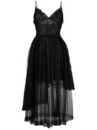 Ermanno Scervino Lace Flared Dress - Black