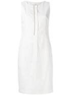 Fabiana Filippi - Shift Dress - Women - Cotton/linen/flax/spandex/elastane - 48, White, Cotton/linen/flax/spandex/elastane