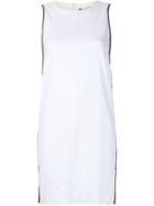 Rag & Bone Contrast Side Shift Dress, Women's, Size: 4, White, Cotton/spandex/elastane