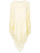 Chloé Macramé Poncho - Yellow & Orange