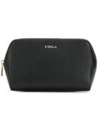Furla Logo Make-up Bag - Black