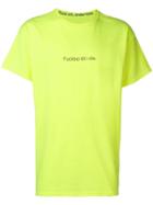 F.a.m.t. Slogan Print T-shirt - Yellow