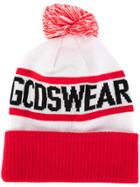 Gcds Knitted Bobble Hat - White