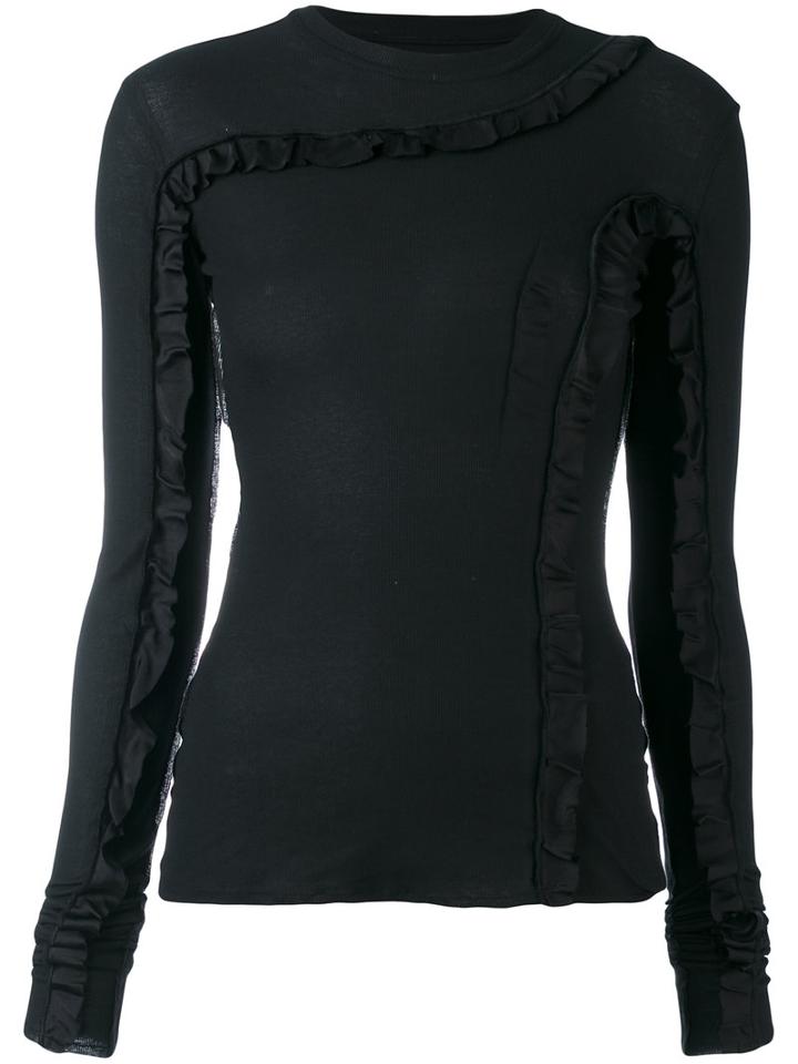 Damir Doma - Tash Blouse - Women - Cotton/spandex/elastane - Xs, Black, Cotton/spandex/elastane