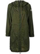 Moncler - Oversized Zipped Coat - Women - Polyamide - 42, Green, Polyamide