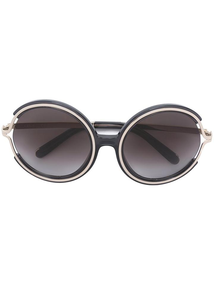 Chloe Eyewear - Jayme Sunglasses - Women - Acetate/metal (other) - One Size, Grey, Acetate/metal (other)