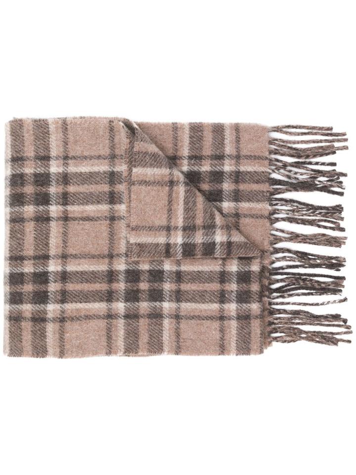 Polo Ralph Lauren Checked Scarf - Brown