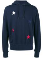 Sophnet. Star Embroidered Hoodie - Blue