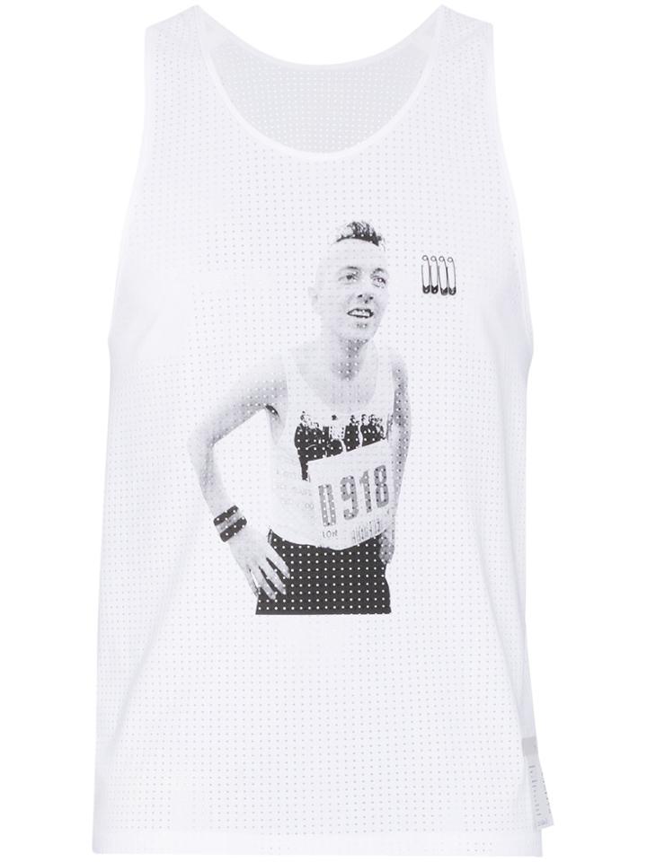 Satisfy Punk Race Print Singlet - White
