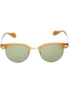 Oliver Peoples 'executive Ii' Sunglasses - Green