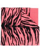 Laneus Animal Print Scarf - Pink