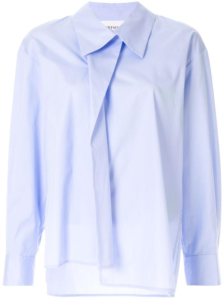 Portspure Folded Placket Shirt - Blue