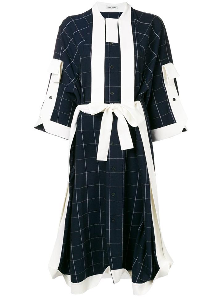 Henrik Vibskov Checked Shirt Dress - Blue