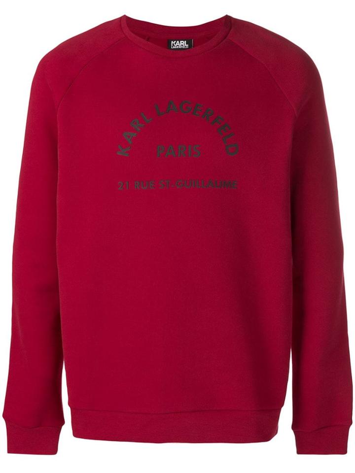Karl Lagerfeld Rue Lagerfeld Sweatshirt - Red