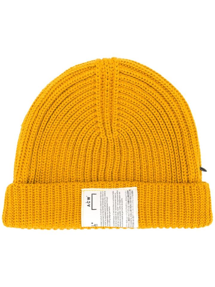 A-cold-wall* Ribbed Beanie - Yellow & Orange