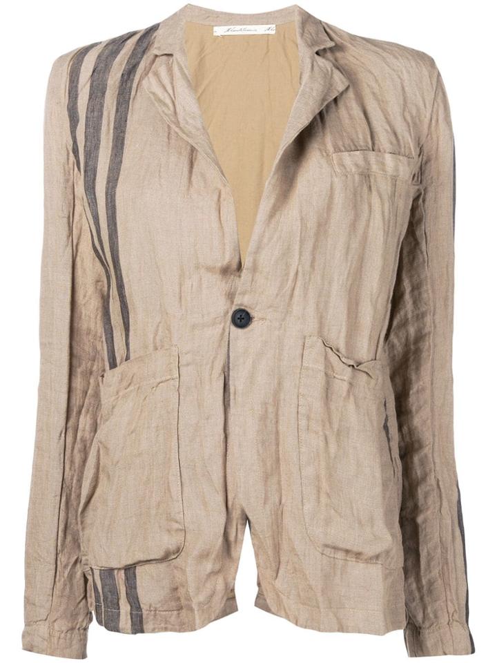 Aleksandr Manamïs Creased-effect Jacket - Neutrals